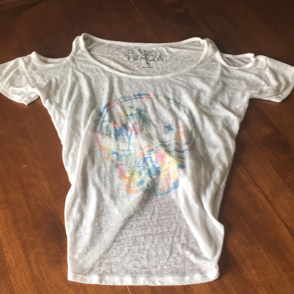 Rosie Harlow cold shoulder knotted tee